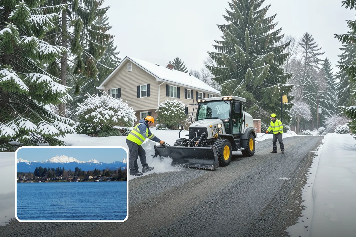 Grocery Store Deicing in Lake Stevens, Snohomish County, WA - Protects shoppers pushing carts and carrying heavy bags