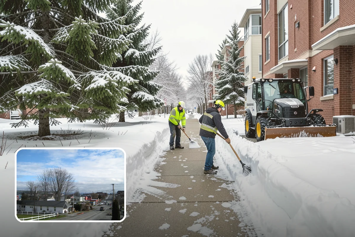 Grocery Store Deicing in Langley, Island County, WA - Protects shoppers pushing carts and carrying heavy bags