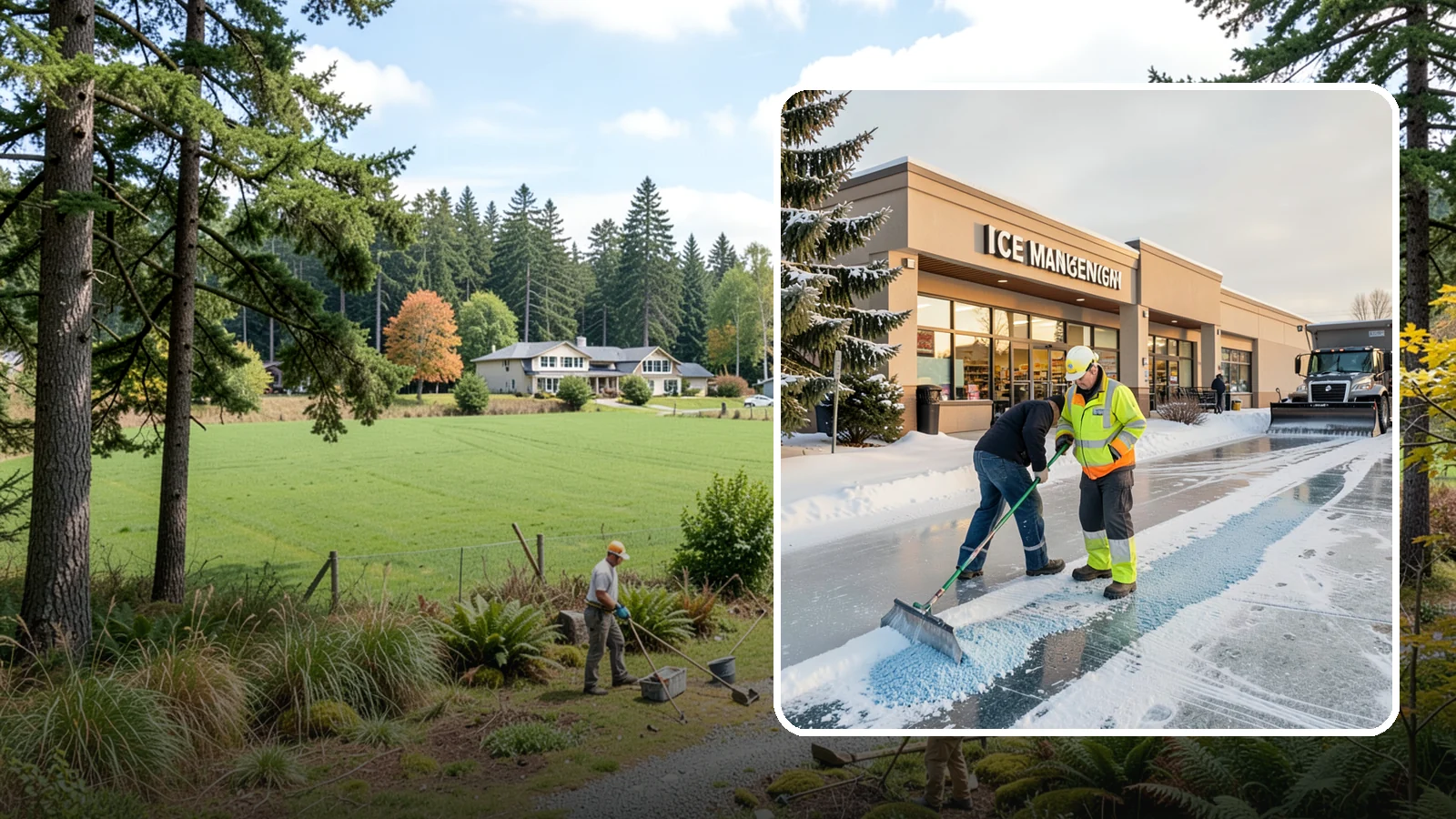 Grocery Store Deicing in Lyman, Skagit County, WA - Deicing for grocery stores, keeping entrances, cart corrals, and loaded-customer paths safe during peak winter shopping.