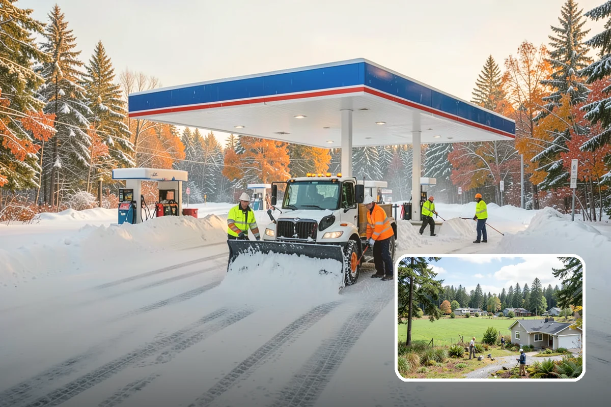 Grocery Store Deicing in Lyman, Skagit County, WA - Protects shoppers pushing carts and carrying heavy bags