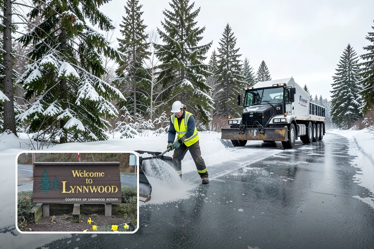 Grocery Store Deicing in Lynnwood, Snohomish County, WA - Protects shoppers pushing carts and carrying heavy bags