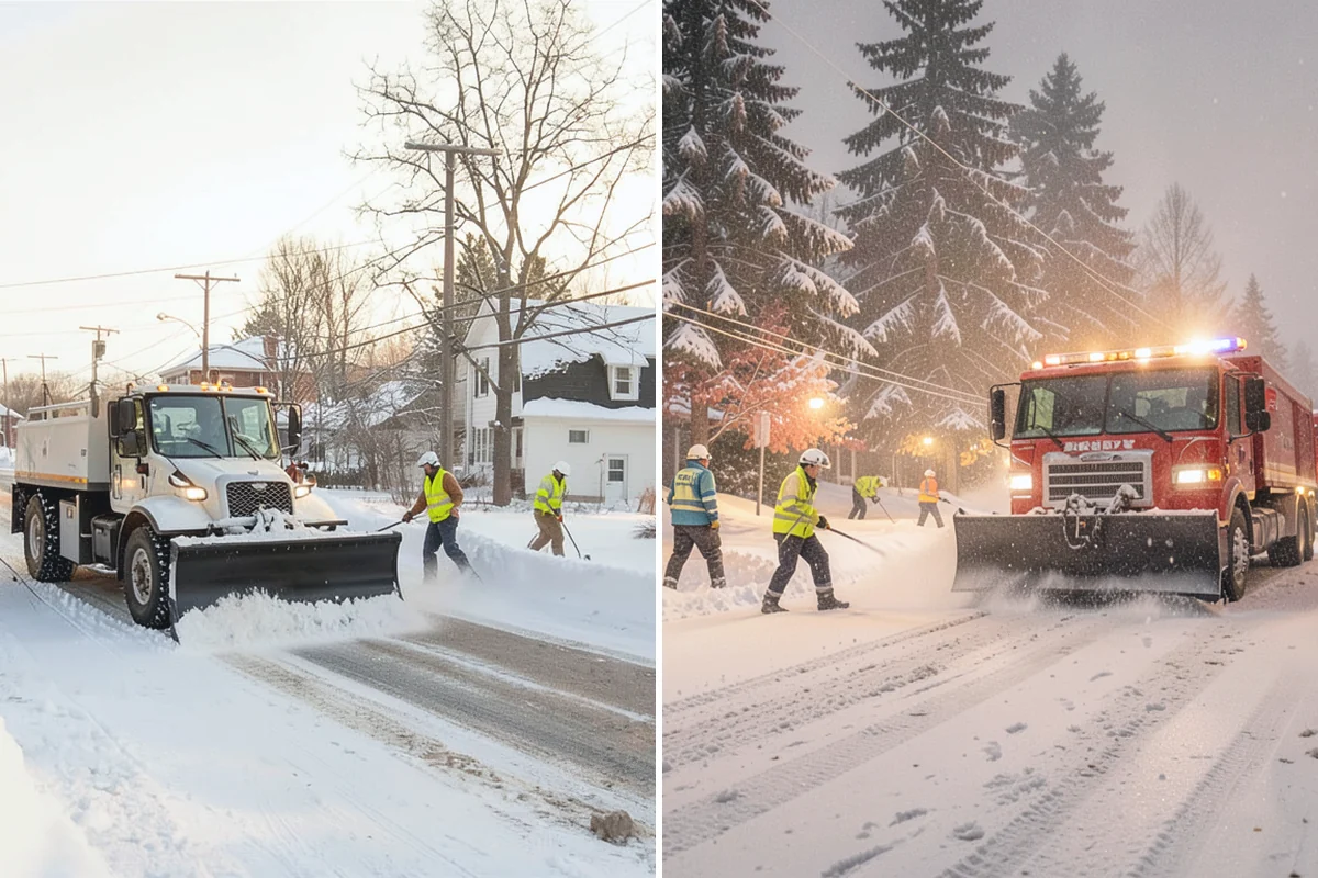 Grocery Store Deicing in Medina, King County, WA - Map the entrance approach, cart corrals, and crosswalks