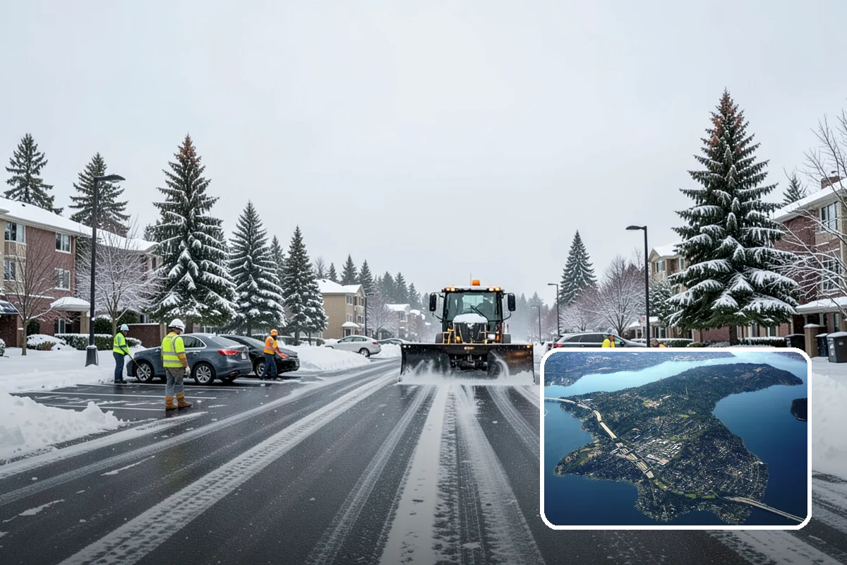 Grocery Store Deicing in Mercer Island, King County, WA - Protects shoppers pushing carts and carrying heavy bags