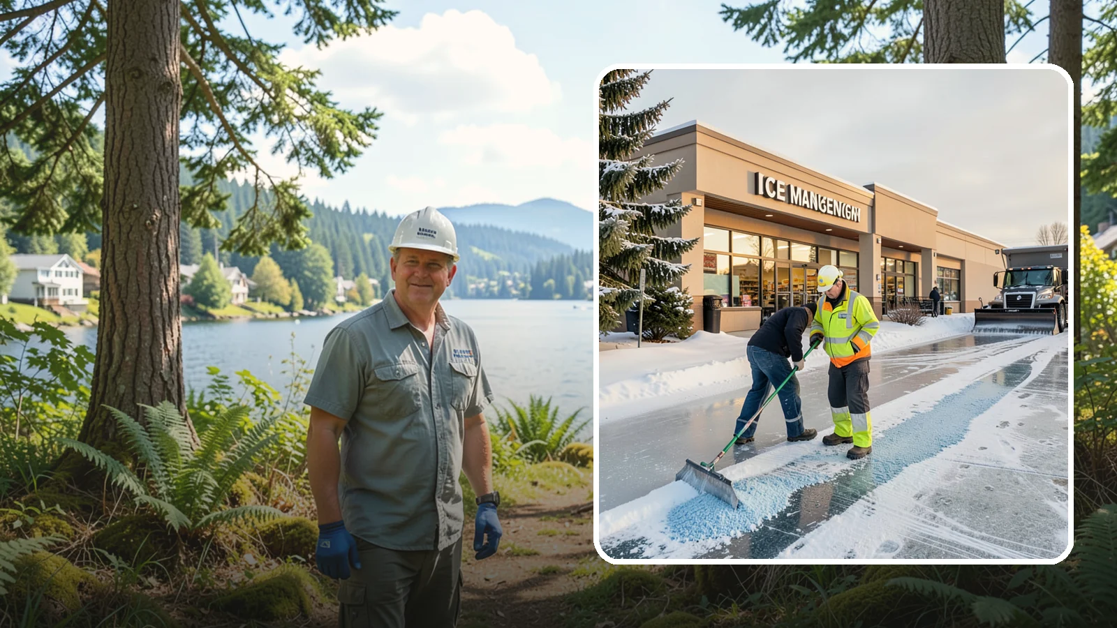 Grocery Store Deicing in Milton, King County, WA - Deicing for grocery stores, keeping entrances, cart corrals, and loaded-customer paths safe during peak winter shopping.