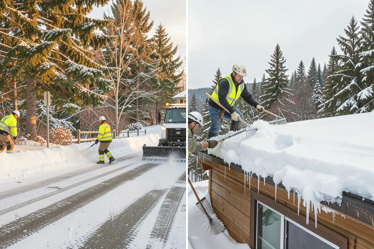 Grocery Store Deicing in Milton, King County, WA - Map the entrance approach, cart corrals, and crosswalks