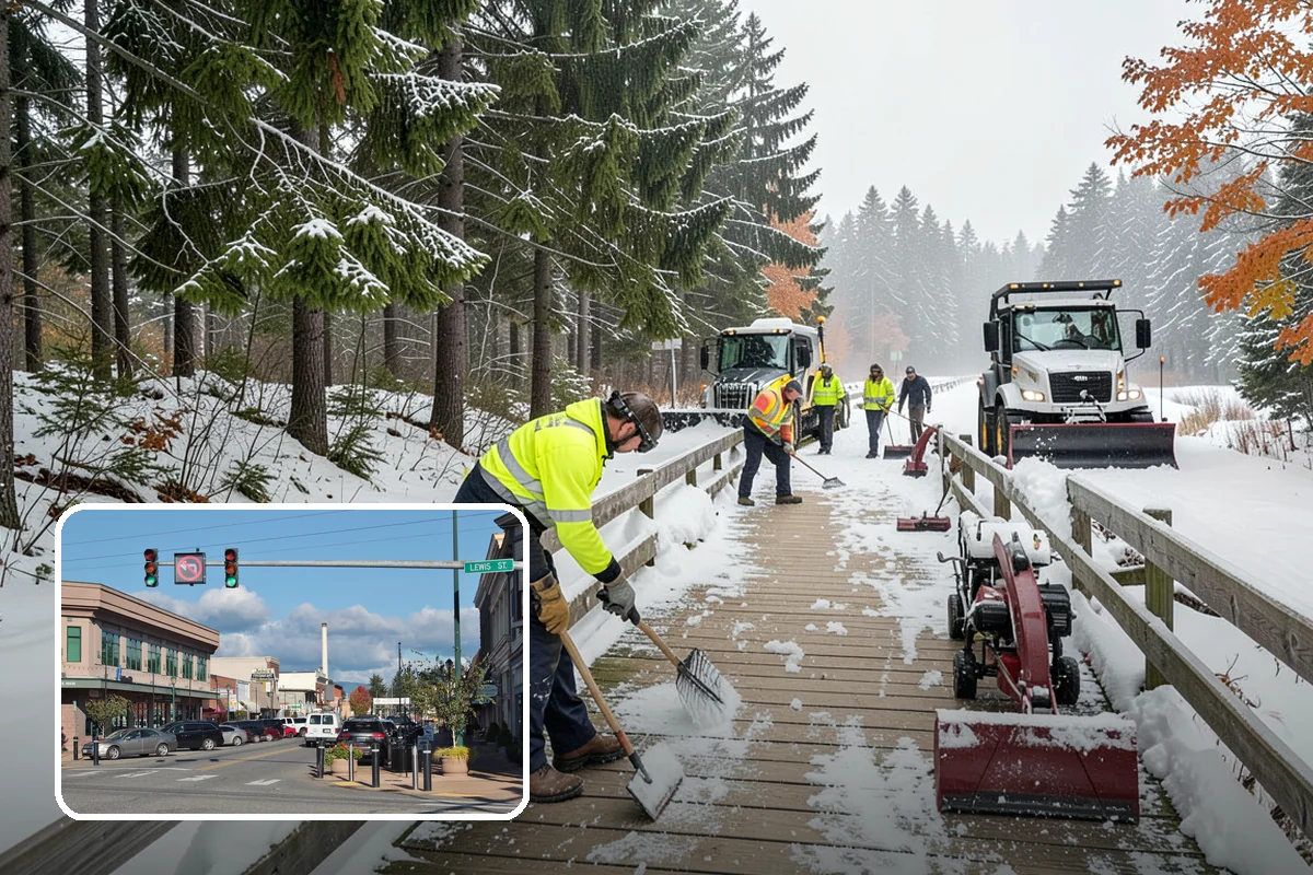 Grocery Store Deicing in Monroe, Snohomish County, WA - Protects shoppers pushing carts and carrying heavy bags