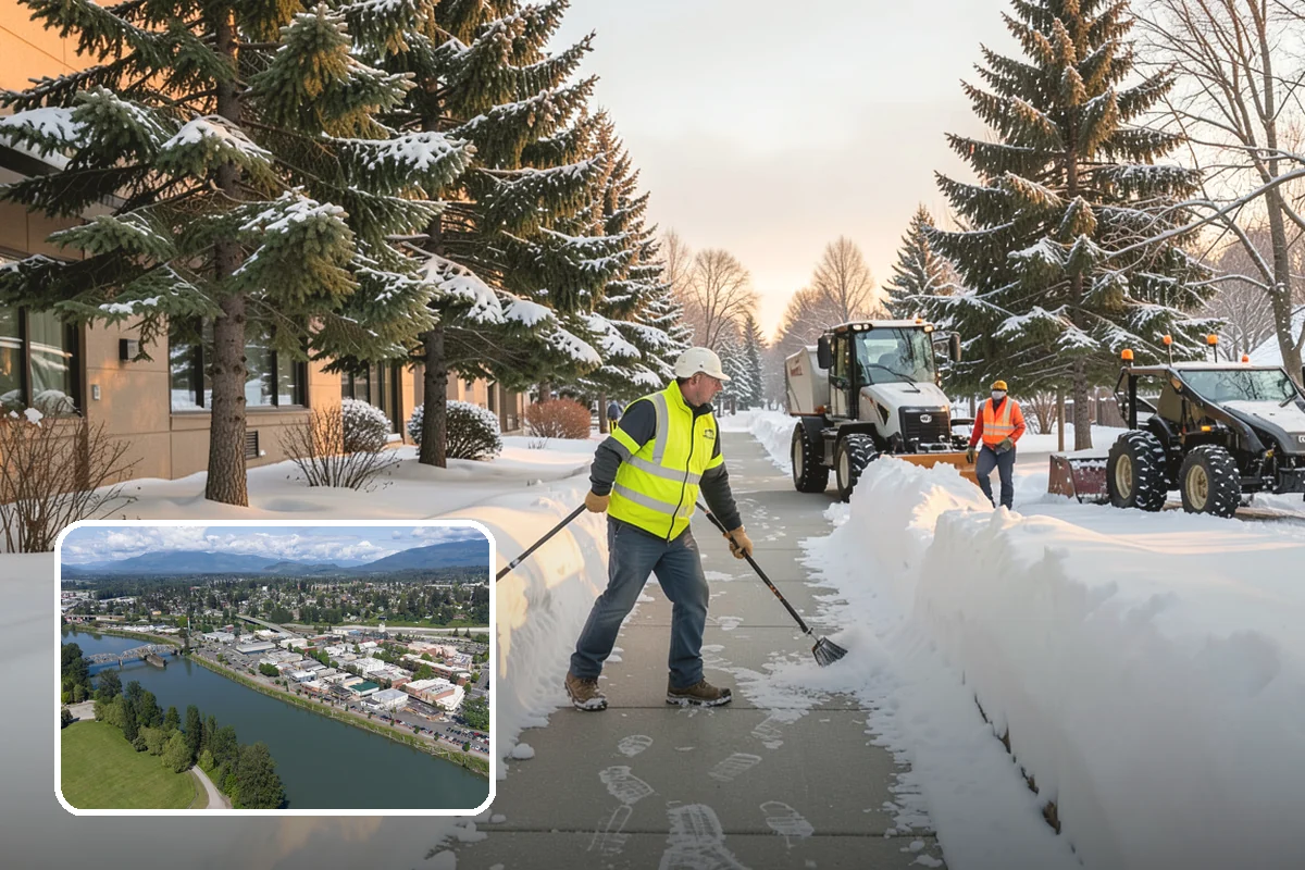 Grocery Store Deicing in Mount Vernon, Skagit County, WA - Protects shoppers pushing carts and carrying heavy bags