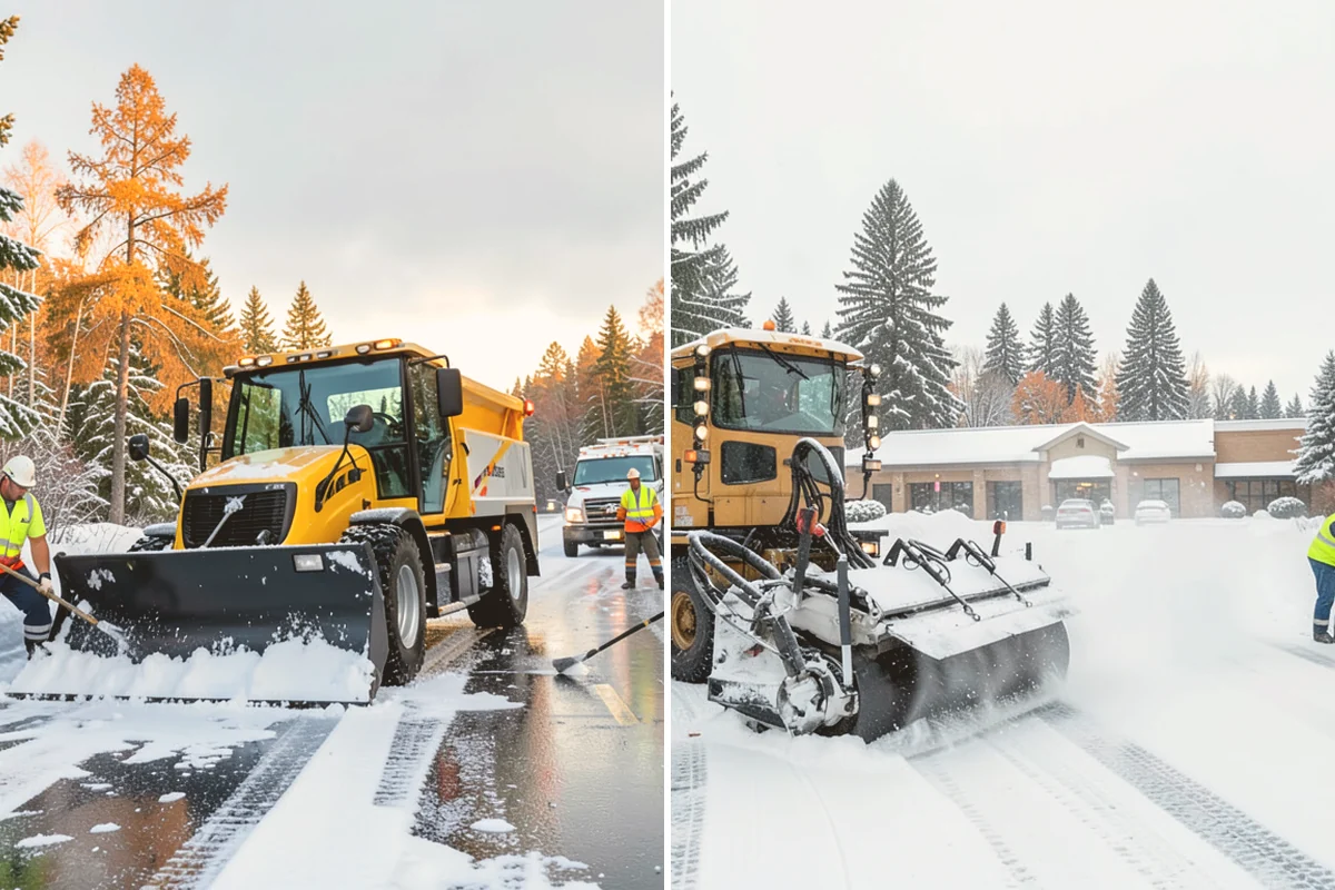 Grocery Store Deicing in Newcastle, King County, WA - Map the entrance approach, cart corrals, and crosswalks