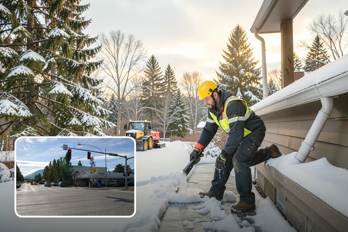 Grocery Store Deicing in North Bend, King County, WA - Protects shoppers pushing carts and carrying heavy bags