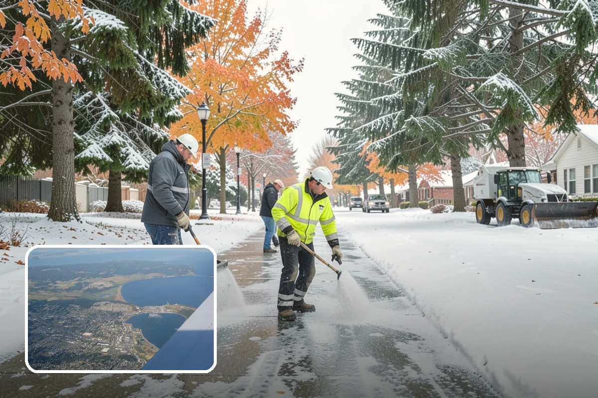 Grocery Store Deicing in Oak Harbor, Island County, WA - Protects shoppers pushing carts and carrying heavy bags