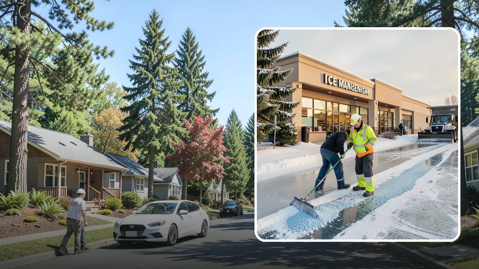 Grocery Store Deicing in Orting, Pierce County, WA - Deicing for grocery stores, keeping entrances, cart corrals, and loaded-customer paths safe during peak winter shopping.