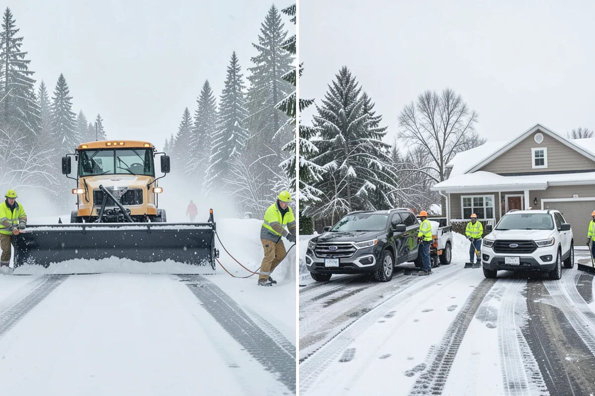 Grocery Store Deicing in Renton, King County, WA - Map the entrance approach, cart corrals, and crosswalks