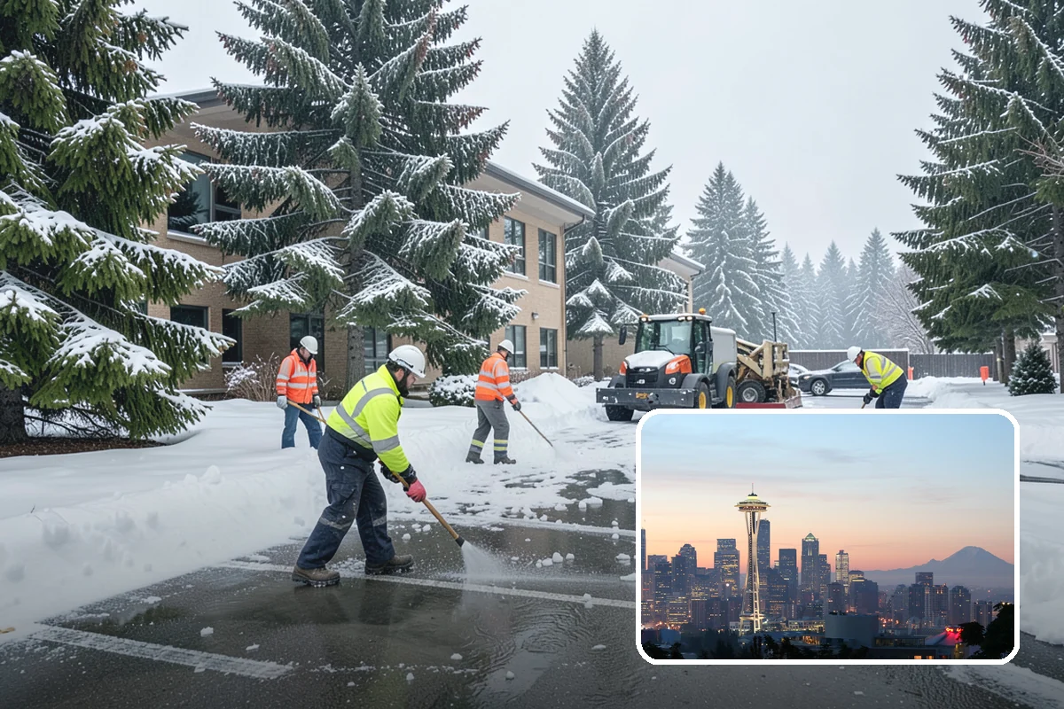 Grocery Store Deicing in Seattle, King County, WA - Protects shoppers pushing carts and carrying heavy bags
