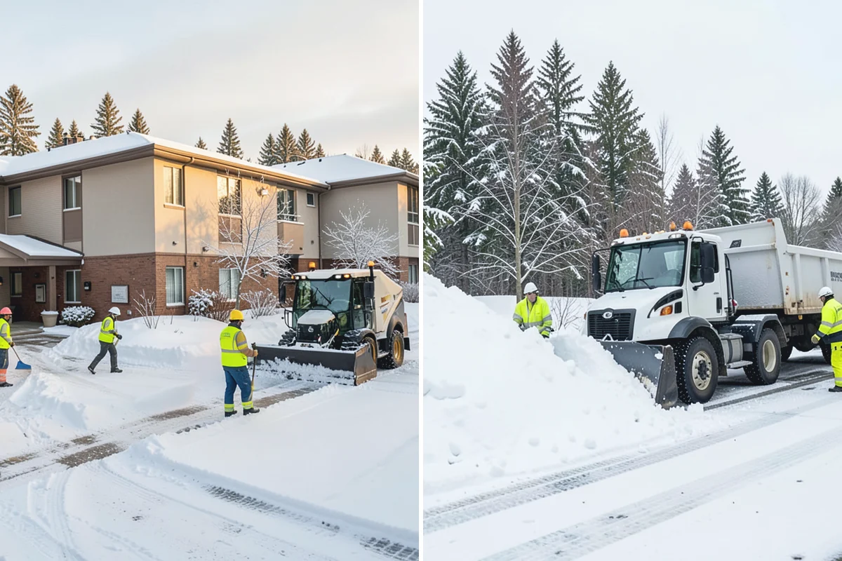 Grocery Store Deicing in Skykomish, King County, WA - Map the entrance approach, cart corrals, and crosswalks