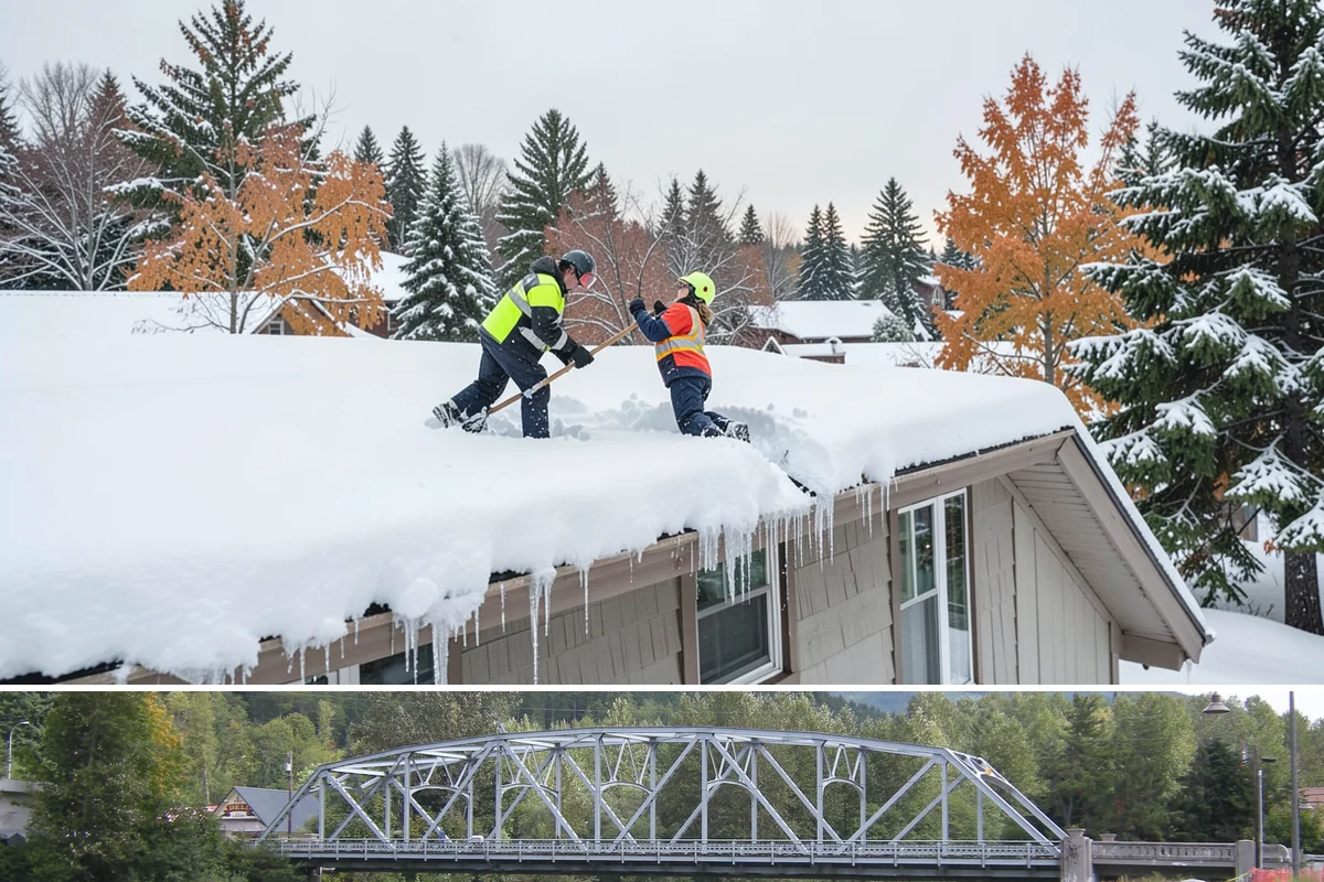 Grocery Store Deicing in Skykomish, King County, WA - Deicing runs the winter grocery season, peaking during the freezing-rain days when stores fill ahead of a lowland cold snap.