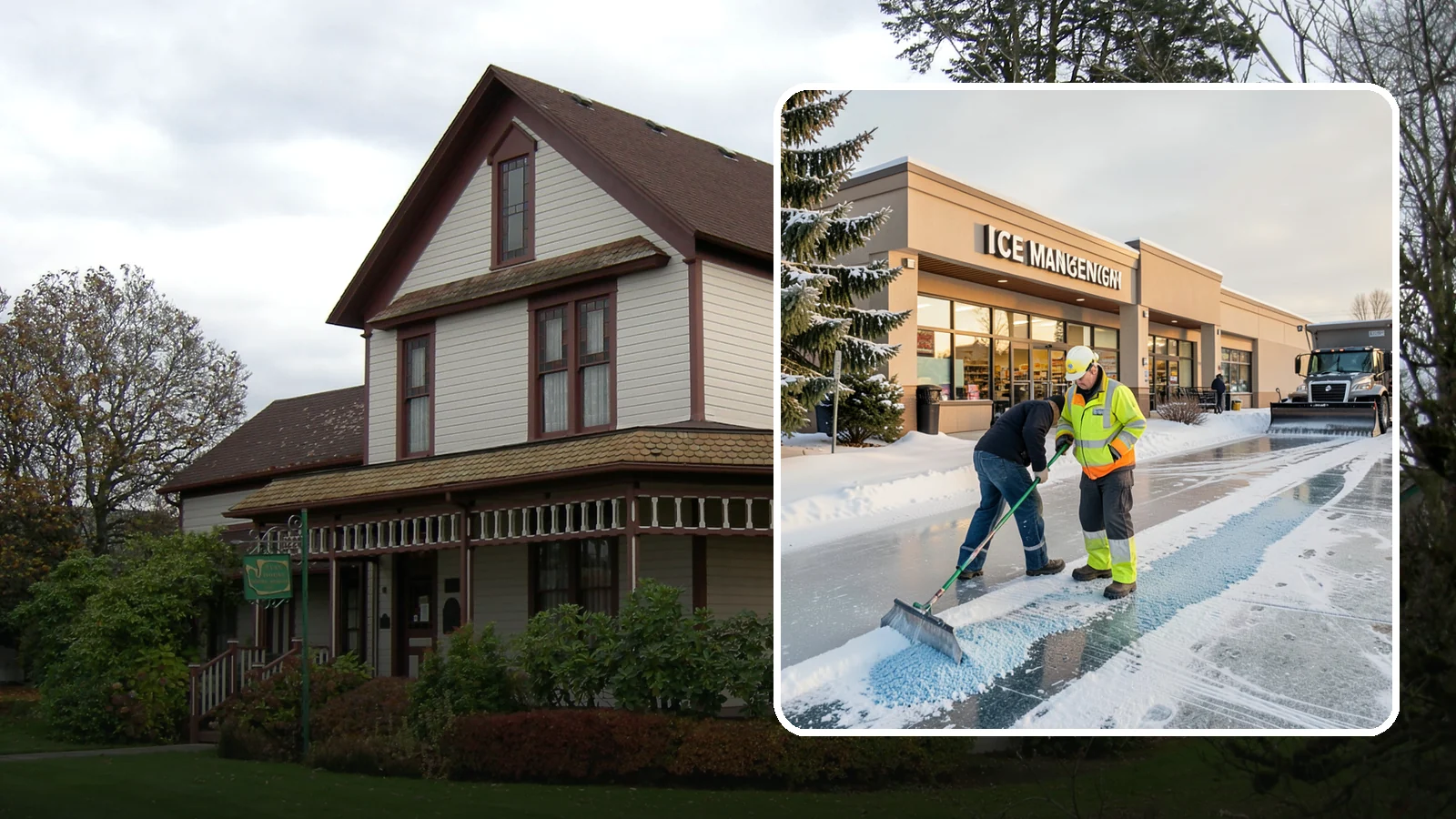 Grocery Store Deicing in Sumner, Pierce County, WA - Deicing for grocery stores, keeping entrances, cart corrals, and loaded-customer paths safe during peak winter shopping.