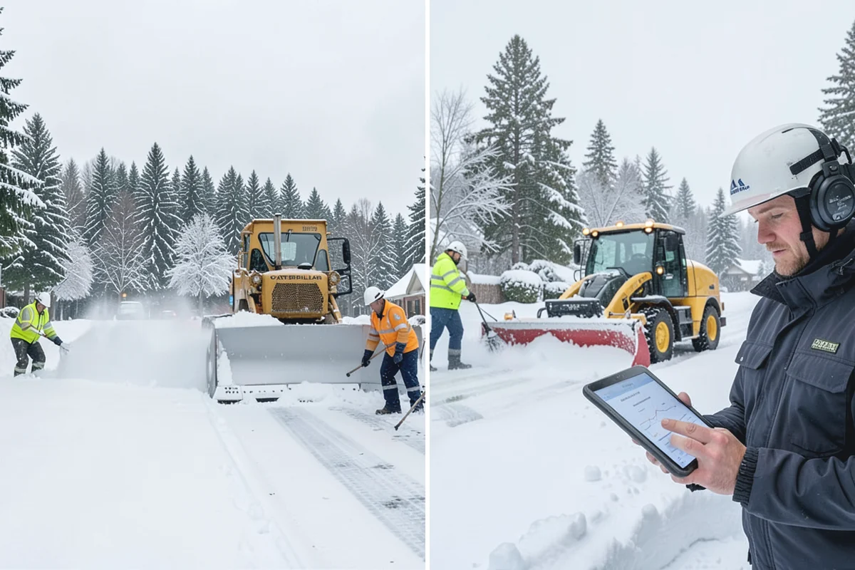 Grocery Store Deicing in Sumner, Pierce County, WA - Map the entrance approach, cart corrals, and crosswalks