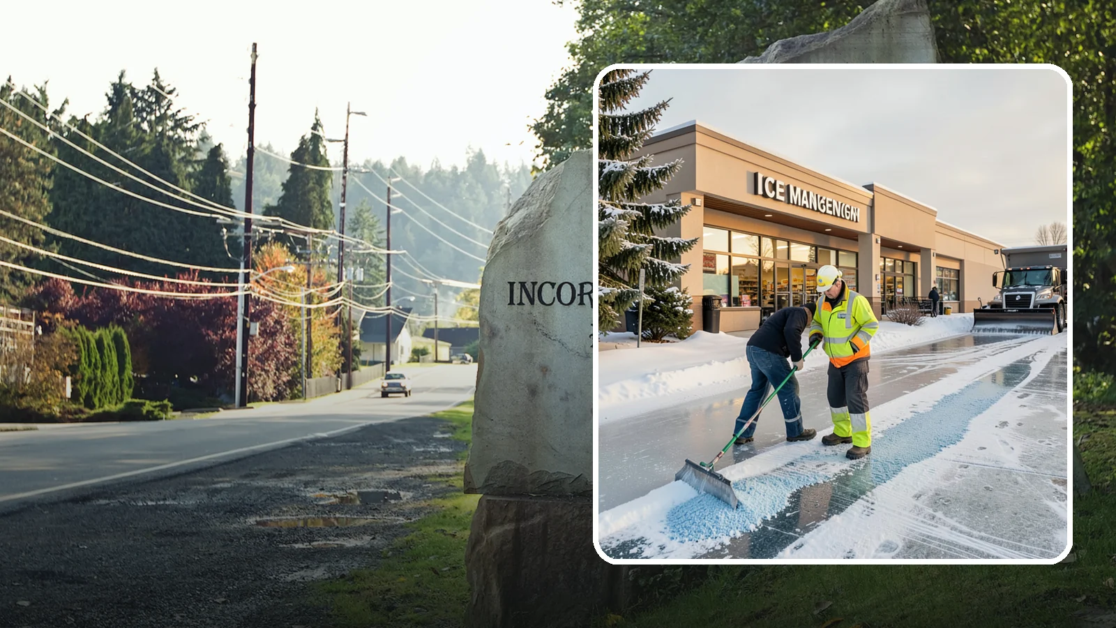 Grocery Store Deicing in Wilkeson, Pierce County, WA - Deicing for grocery stores, keeping entrances, cart corrals, and loaded-customer paths safe during peak winter shopping.