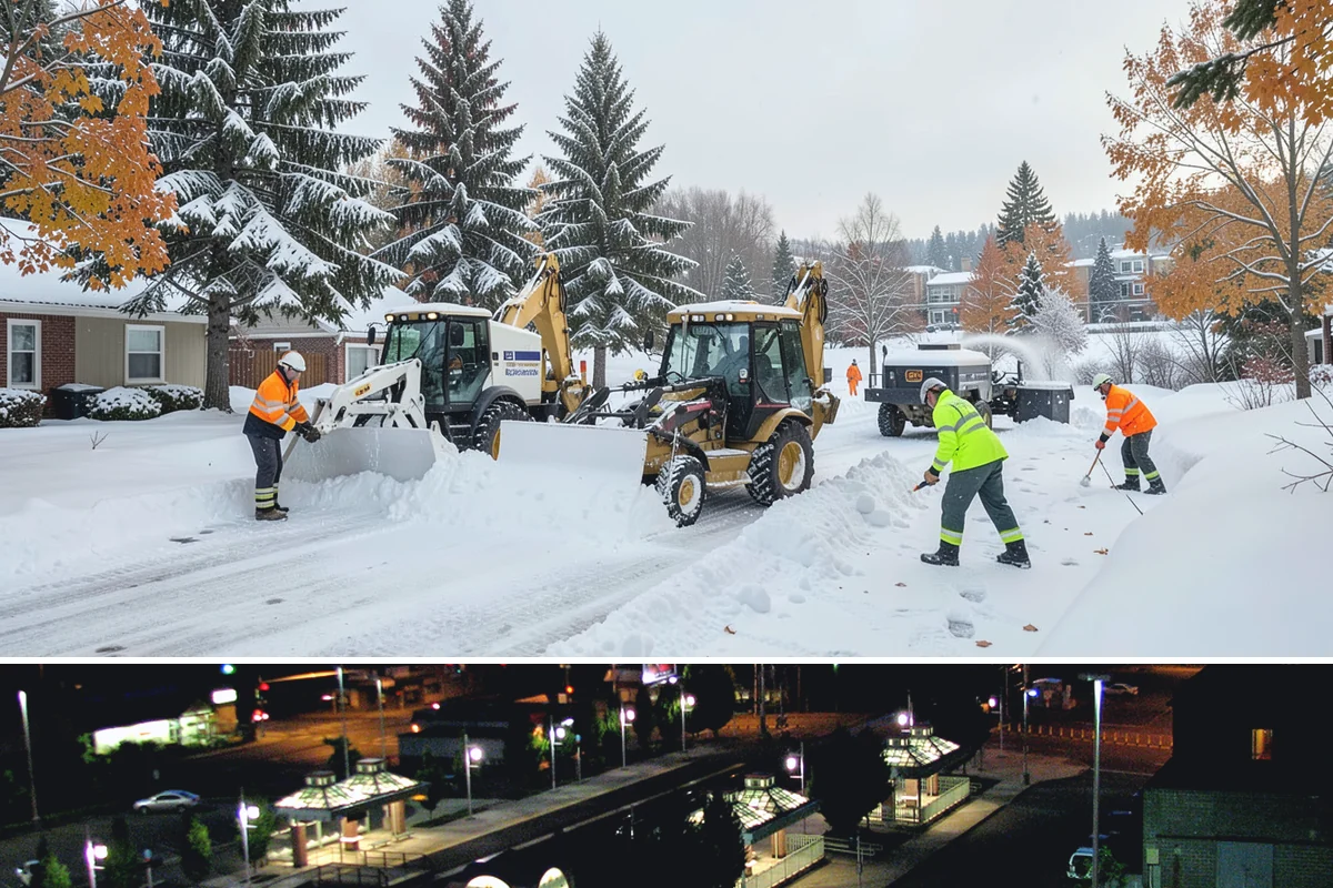 Grocery Store Parking Lot Snow Removal in Auburn, King County, WA - Grocery store lots in Western Washington see the most winter demand from late November through February, spiking before every...