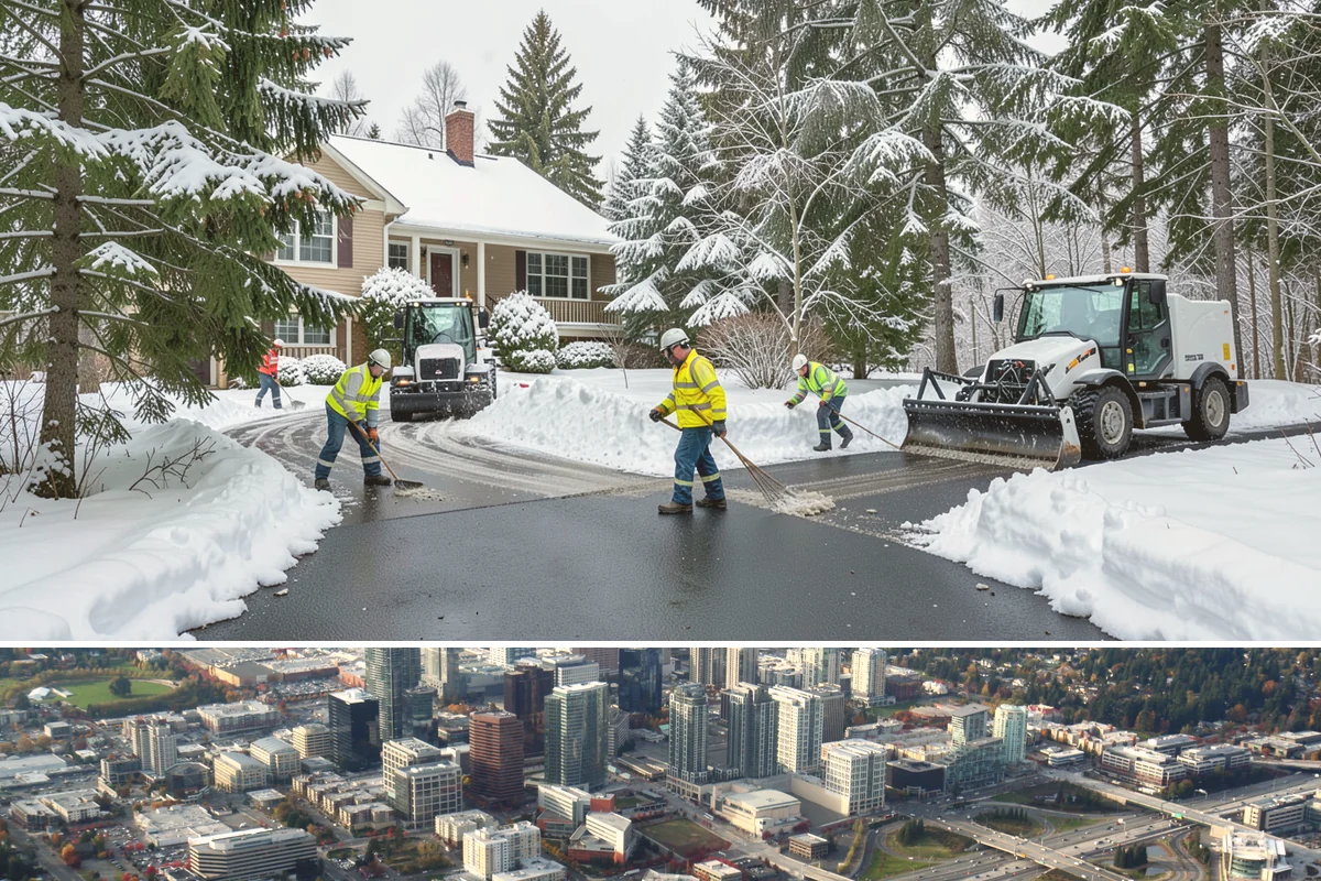 Grocery Store Parking Lot Snow Removal in Bellevue, King County, WA - Grocery store lots in Western Washington see the most winter demand from late November through February, spiking before every...