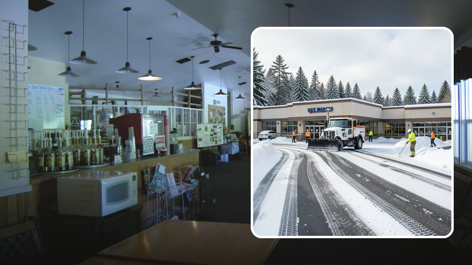 Grocery Store Parking Lot Snow Removal in Black Diamond, King County, WA - We clear grocery store lots early so Western Washington shoppers park, load carts, and reach the doors safely in winter.