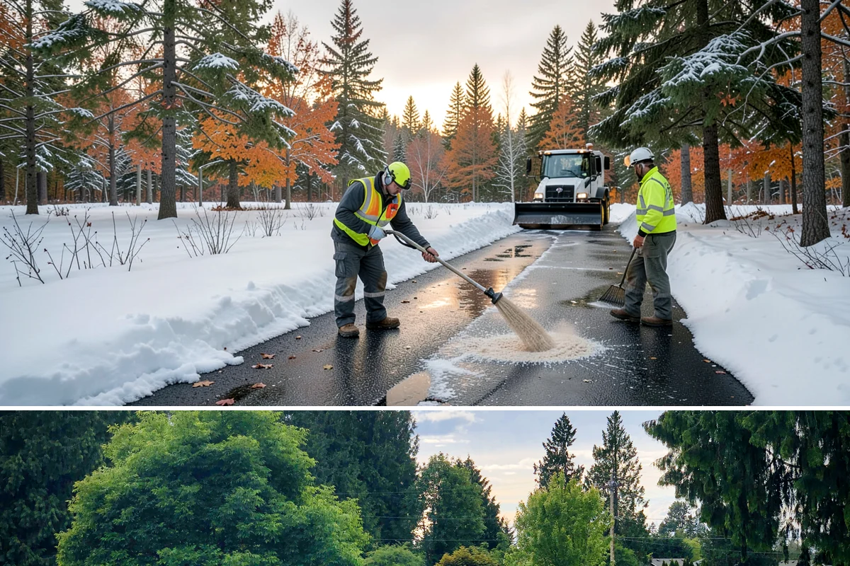 Grocery Store Parking Lot Snow Removal in Bonney Lake, Pierce County, WA - Grocery store lots in Western Washington see the most winter demand from late November through February, spiking before every...