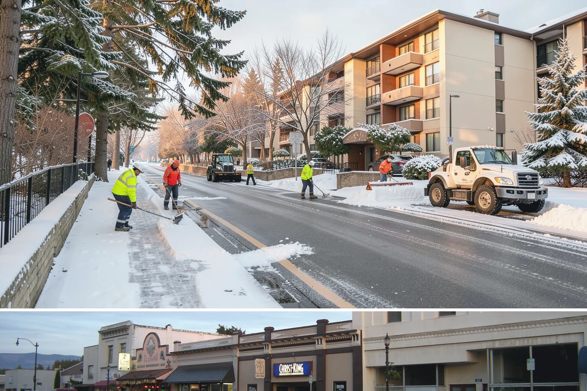 Grocery Store Parking Lot Snow Removal in Burlington, Skagit County, WA - Grocery store lots in Western Washington see the most winter demand from late November through February, spiking before every...