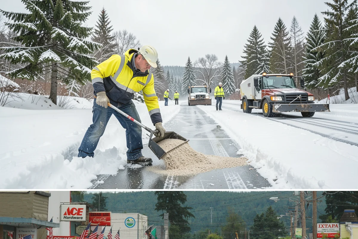 Grocery Store Parking Lot Snow Removal in Carnation, King County, WA - Grocery store lots in Western Washington see the most winter demand from late November through February, spiking before every...
