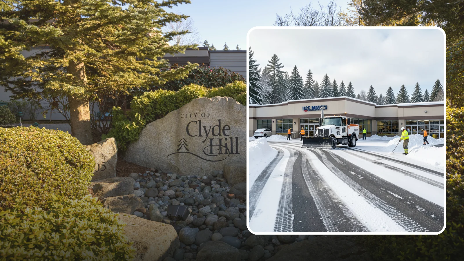 Grocery Store Parking Lot Snow Removal in Clyde Hill, King County, WA - We clear grocery store lots early so Western Washington shoppers park, load carts, and reach the doors safely in winter.