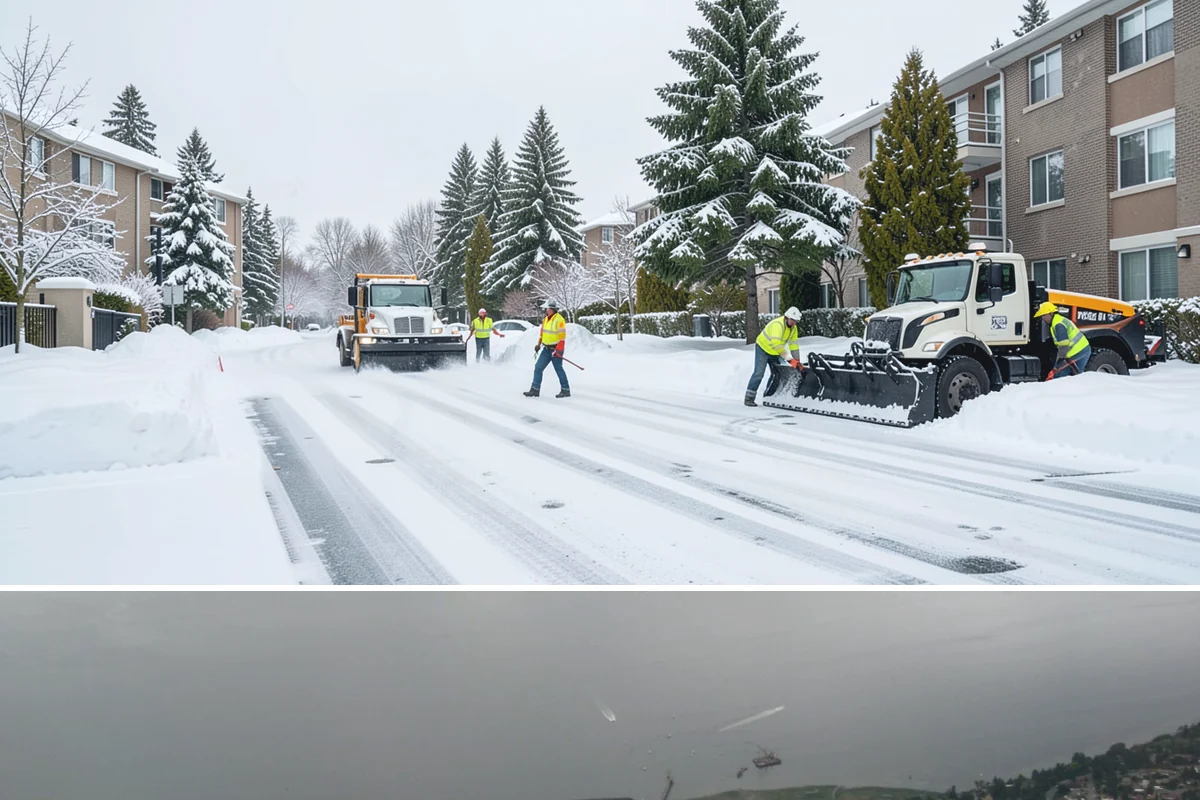 Grocery Store Parking Lot Snow Removal in Des Moines, King County, WA - Grocery store lots in Western Washington see the most winter demand from late November through February, spiking before every...