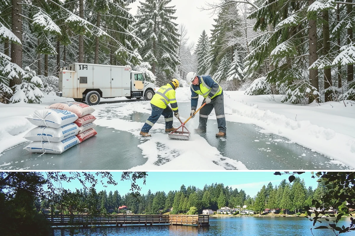 Grocery Store Parking Lot Snow Removal in Federal Way, King County, WA - Grocery store lots in Western Washington see the most winter demand from late November through February, spiking before every...