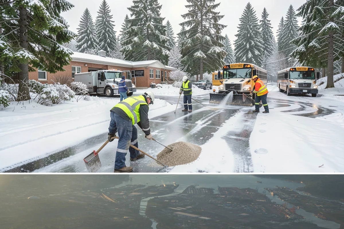 Grocery Store Parking Lot Snow Removal in Fife, Pierce County, WA - Grocery store lots in Western Washington see the most winter demand from late November through February, spiking before every...