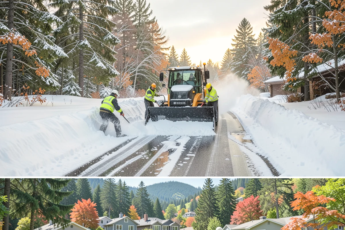 Grocery Store Parking Lot Snow Removal in Fircrest, Pierce County, WA - Grocery store lots in Western Washington see the most winter demand from late November through February, spiking before every...