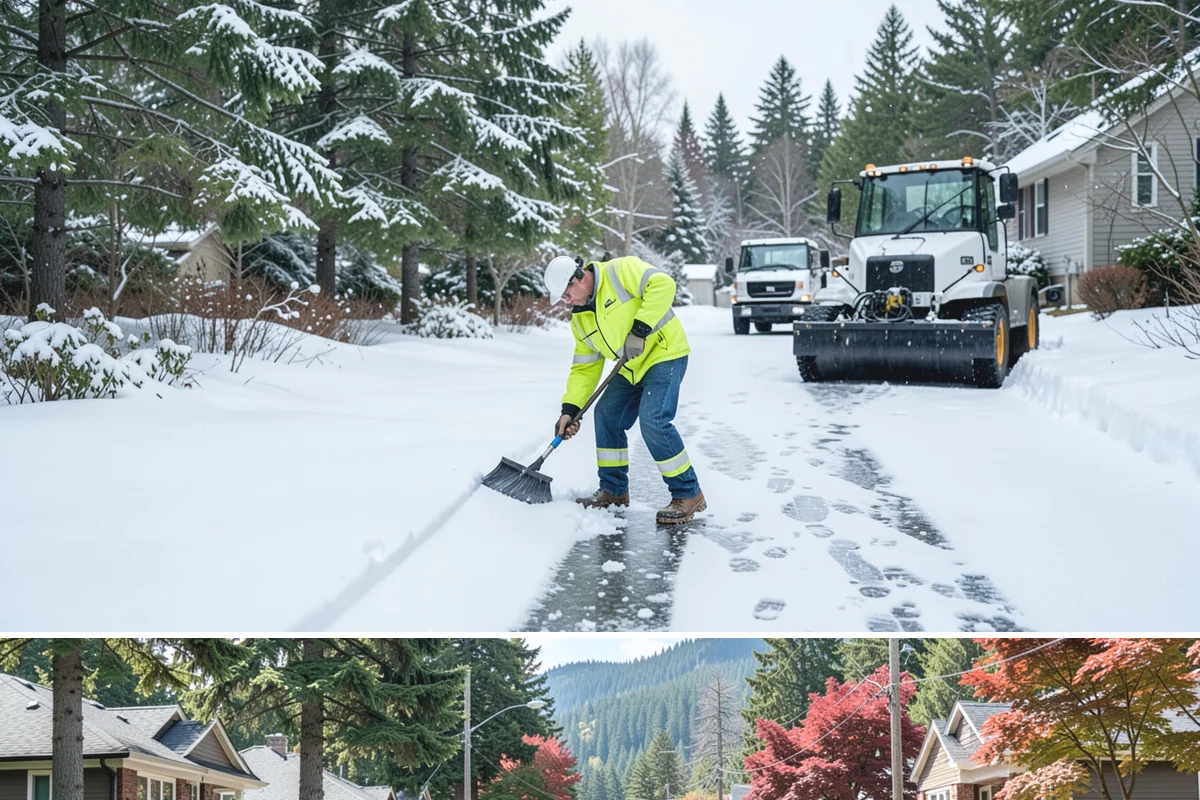 Grocery Store Parking Lot Snow Removal in Hunts Point, King County, WA - Grocery store lots in Western Washington see the most winter demand from late November through February, spiking before every...