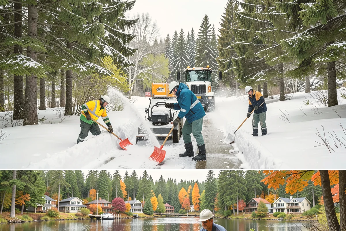 Grocery Store Parking Lot Snow Removal in La Conner, Skagit County, WA - Grocery store lots in Western Washington see the most winter demand from late November through February, spiking before every...