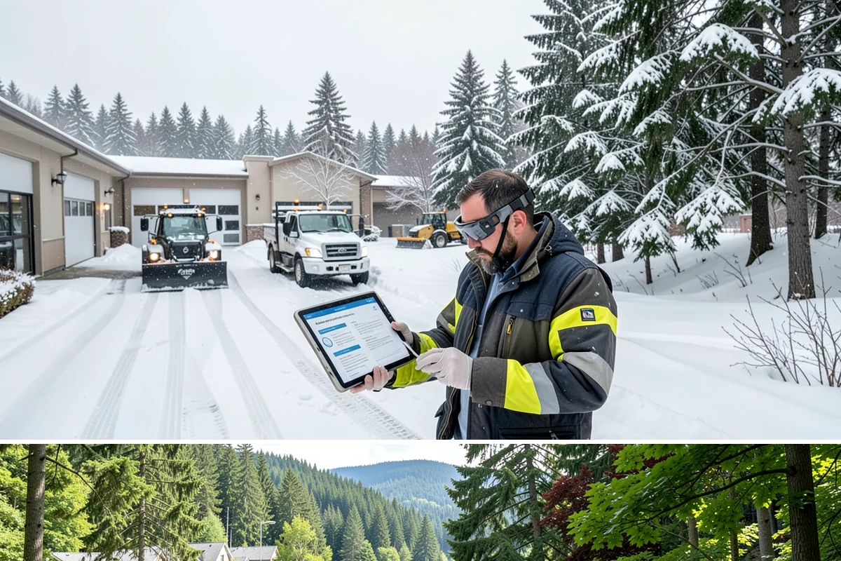 Grocery Store Parking Lot Snow Removal in Lake Forest Park, King County, WA - Grocery store lots in Western Washington see the most winter demand from late November through February, spiking before every...