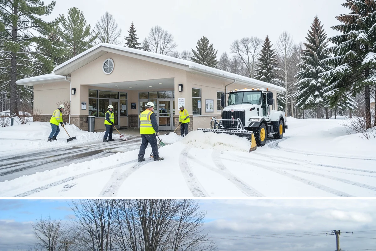 Grocery Store Parking Lot Snow Removal in Langley, Island County, WA - Grocery store lots in Western Washington see the most winter demand from late November through February, spiking before every...