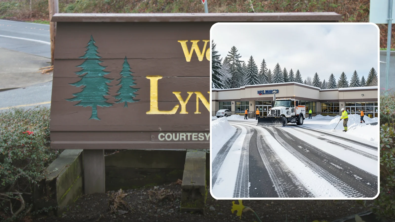 Grocery Store Parking Lot Snow Removal in Lynnwood, Snohomish County, WA - We clear grocery store lots early so Western Washington shoppers park, load carts, and reach the doors safely in winter.