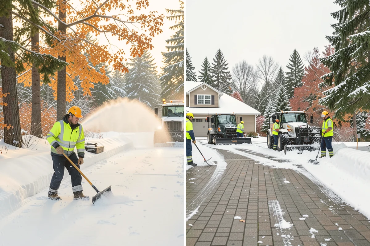 Grocery Store Parking Lot Snow Removal in Mount Vernon, Skagit County, WA - Map cart corrals, crosswalks, and loading areas with the store