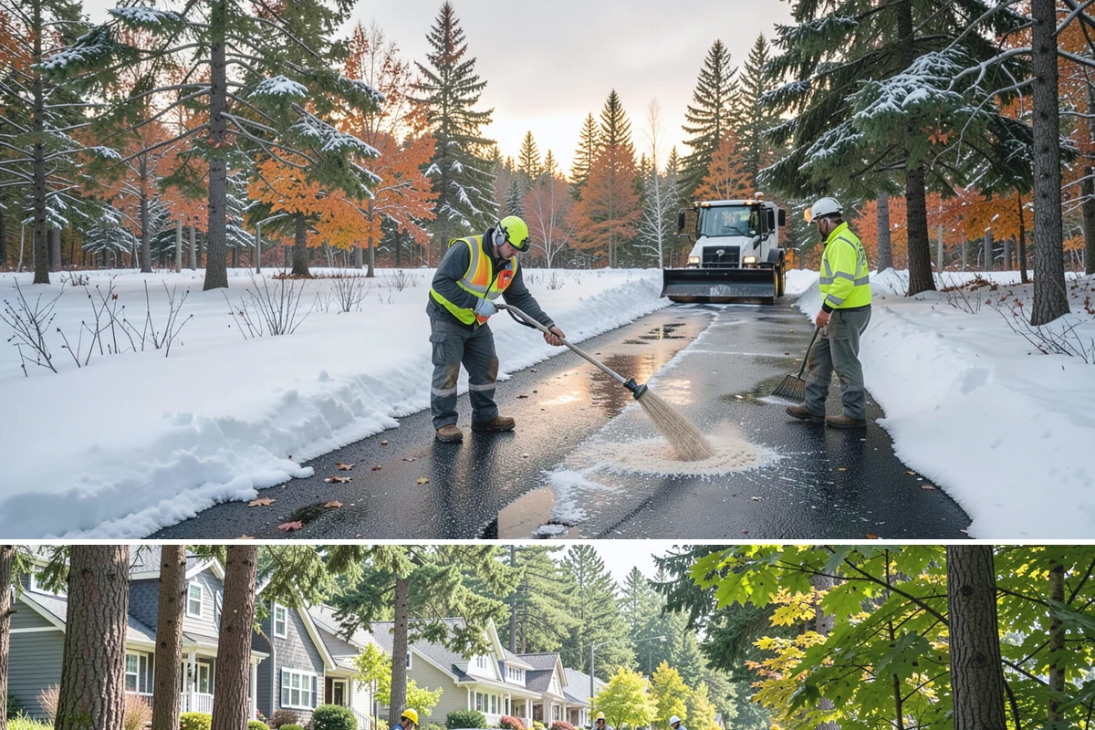 Grocery Store Parking Lot Snow Removal in Normandy Park, King County, WA - Grocery store lots in Western Washington see the most winter demand from late November through February, spiking before every...