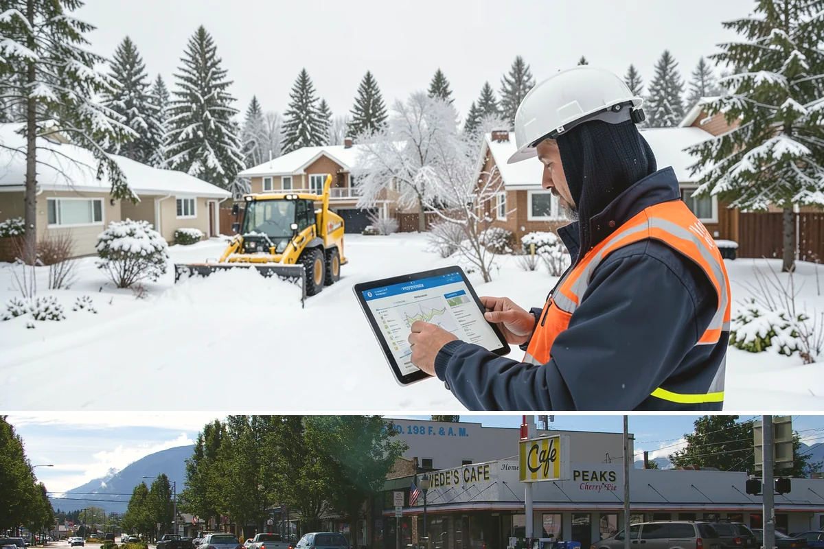 Grocery Store Parking Lot Snow Removal in North Bend, King County, WA - Grocery store lots in Western Washington see the most winter demand from late November through February, spiking before every...