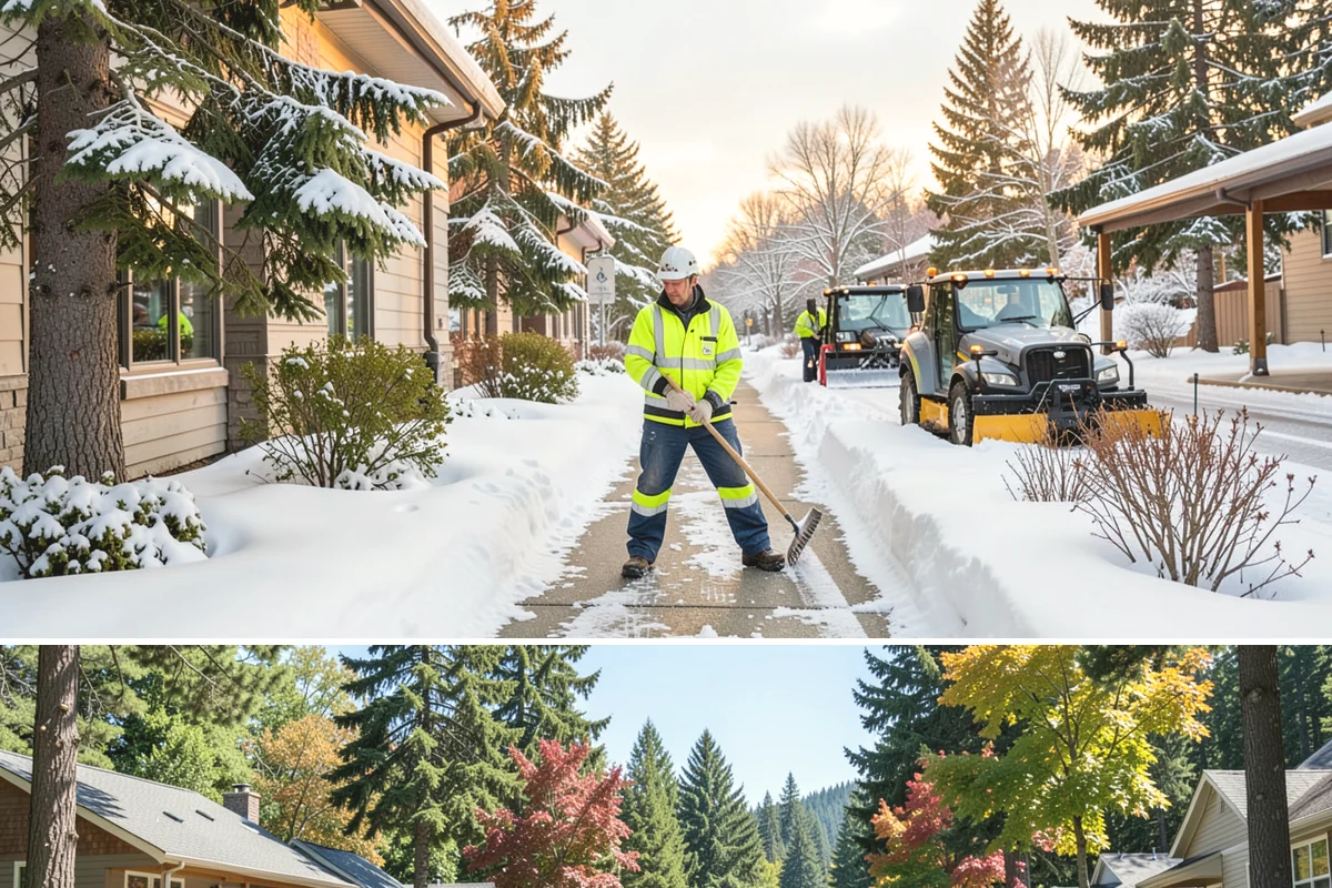 Grocery Store Parking Lot Snow Removal in Orting, Pierce County, WA - Grocery store lots in Western Washington see the most winter demand from late November through February, spiking before every...