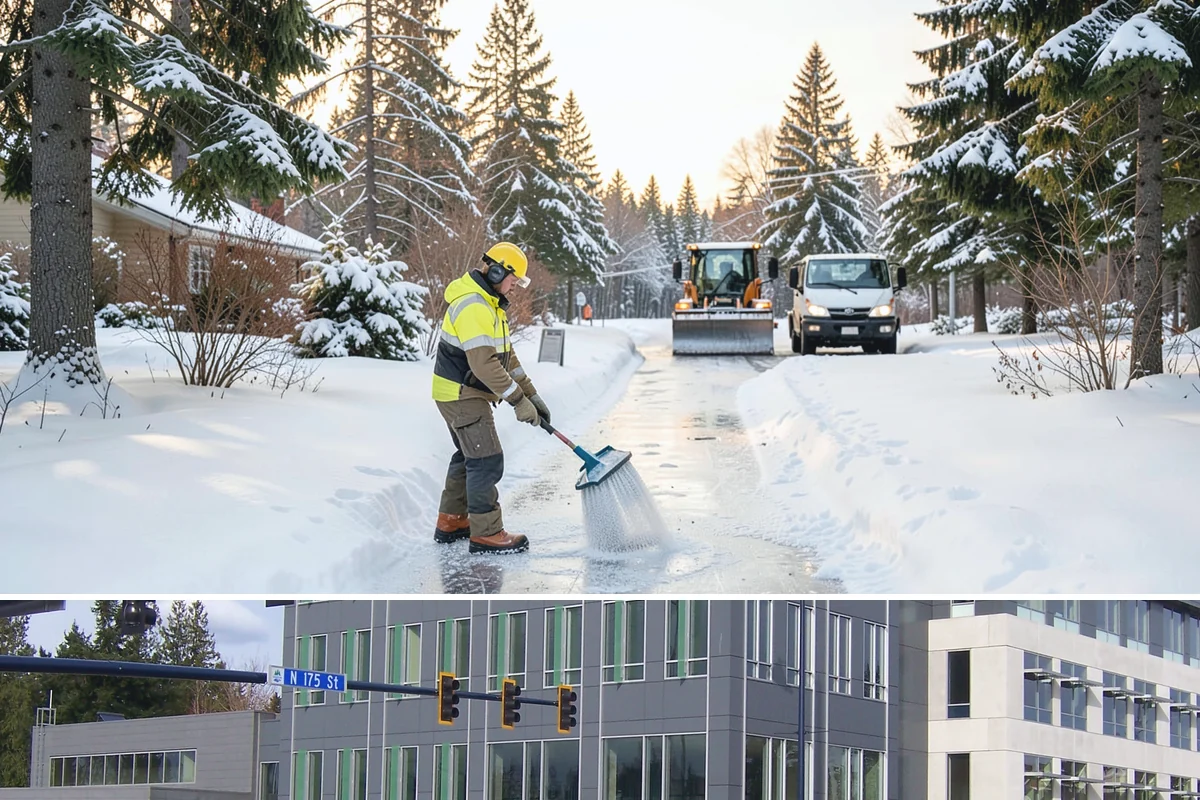 Grocery Store Parking Lot Snow Removal in Shoreline, King County, WA - Grocery store lots in Western Washington see the most winter demand from late November through February, spiking before every...