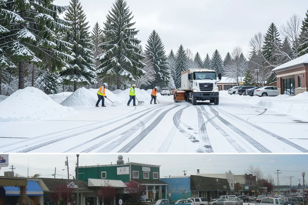 Grocery Store Parking Lot Snow Removal in Stanwood, Snohomish County, WA - Grocery store lots in Western Washington see the most winter demand from late November through February, spiking before every...