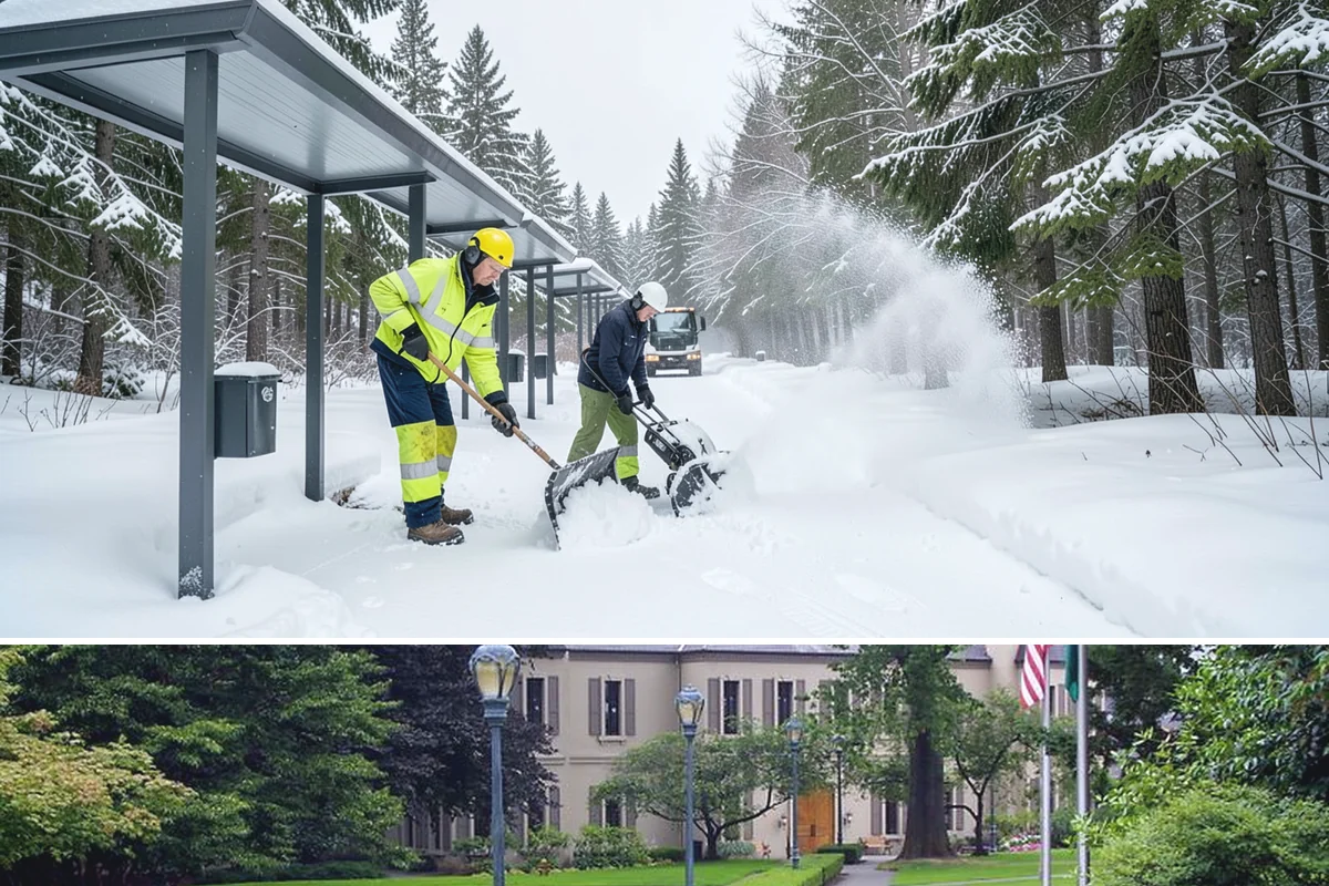 Grocery Store Parking Lot Snow Removal in Woodinville, King County, WA - Grocery store lots in Western Washington see the most winter demand from late November through February, spiking before every...