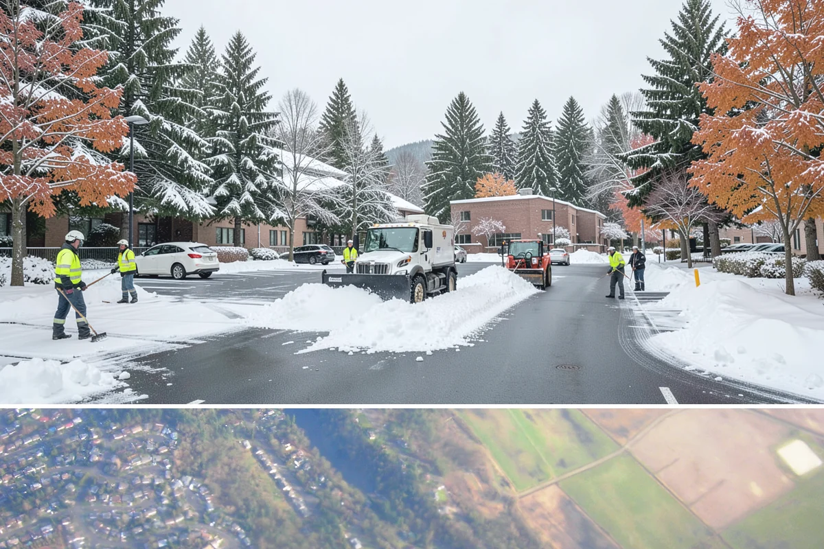 Grocery Store Sidewalk Clearing in Algona, King County, WA - Grocery demand is highest from late November through February, when heavy daily traffic packs doorway snow into ice between...