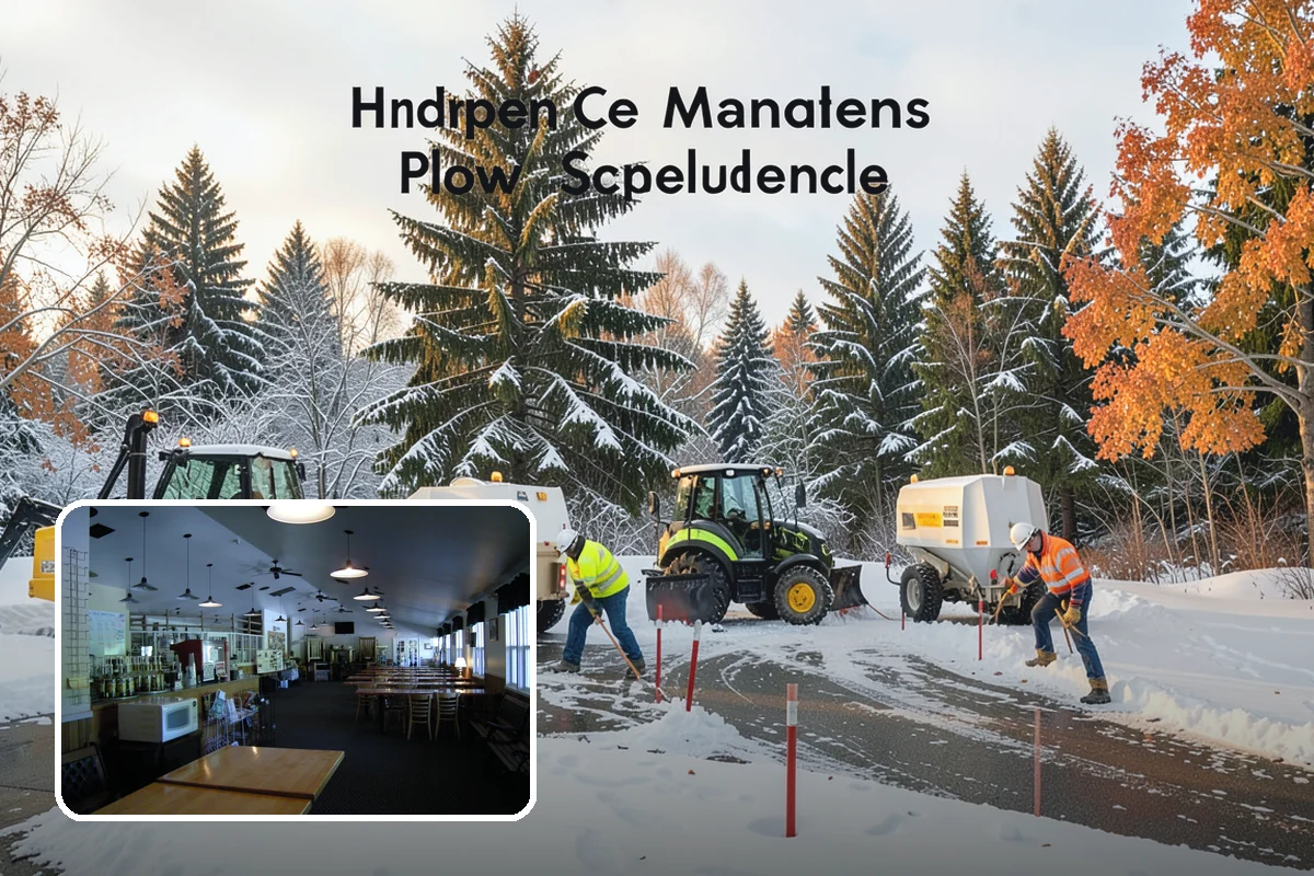 Grocery Store Sidewalk Clearing in Black Diamond, King County, WA - Vestibule and cart lanes cleared for heavy shopper volume
