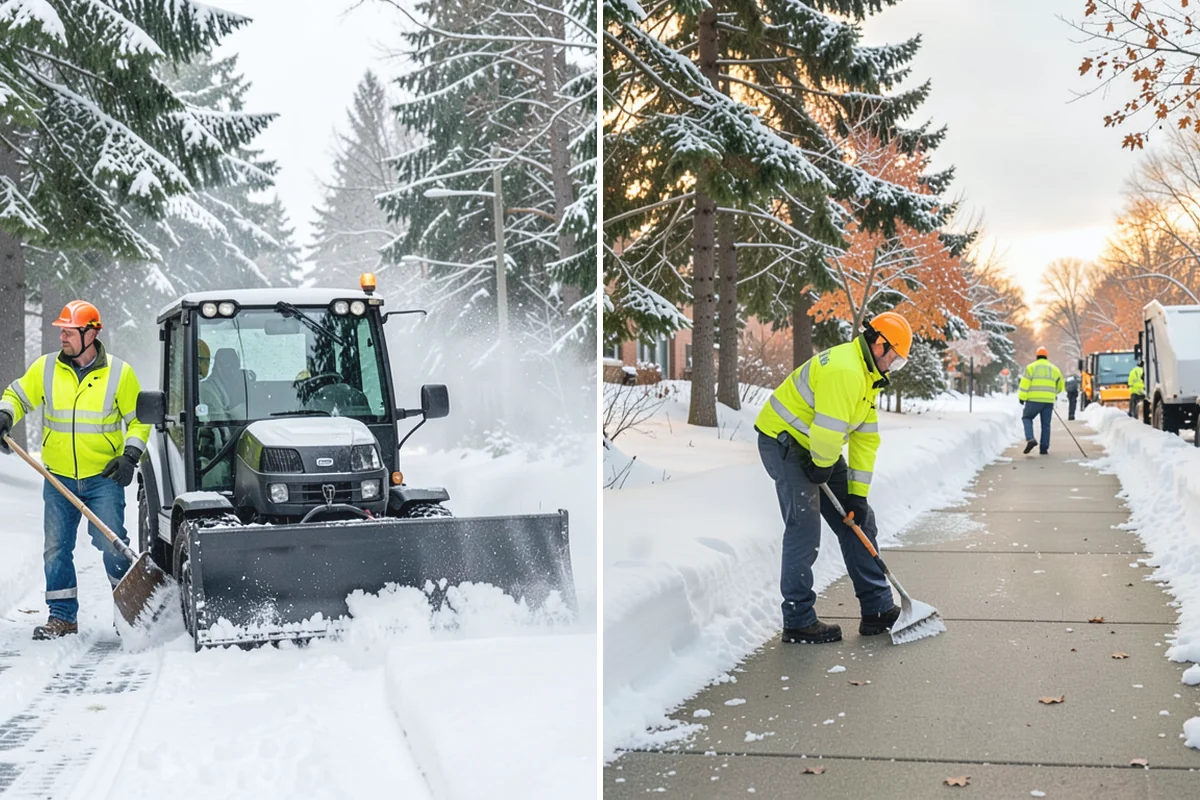 Grocery Store Sidewalk Clearing in Bonney Lake, Pierce County, WA - Clear the entrance vestibule and cart lanes before opening