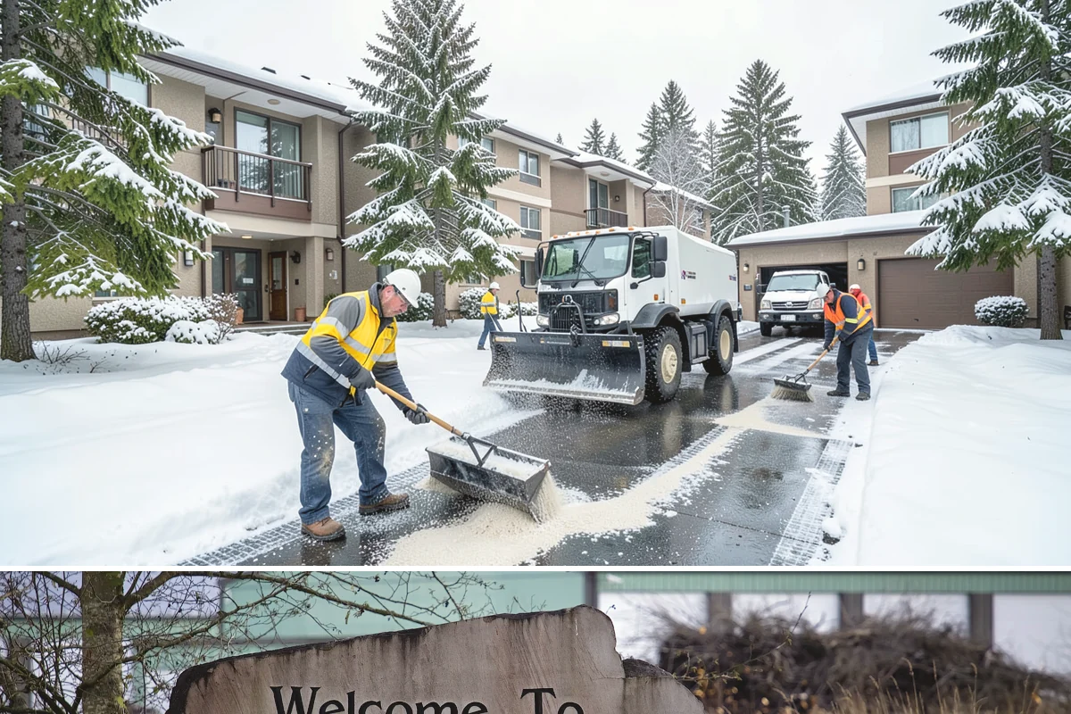 Grocery Store Sidewalk Clearing in Buckley, Pierce County, WA - Grocery demand is highest from late November through February, when heavy daily traffic packs doorway snow into ice between...
