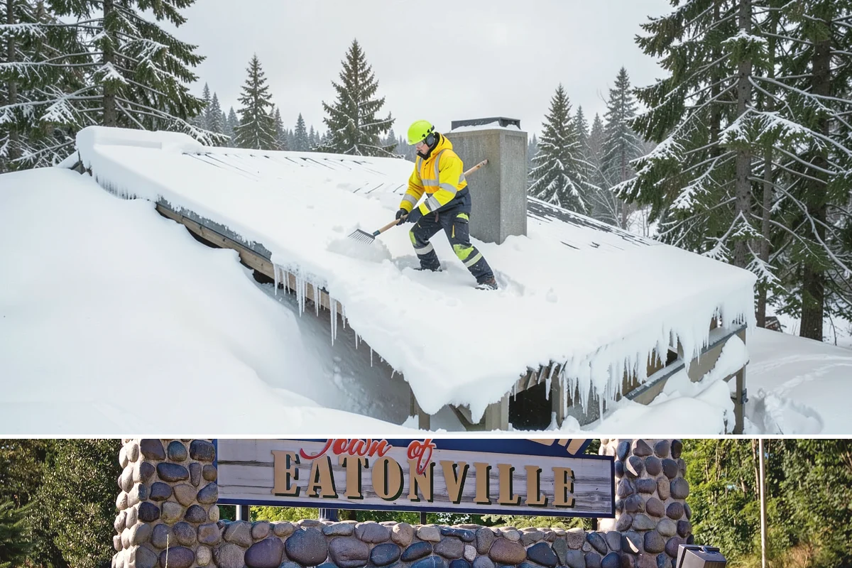 Grocery Store Sidewalk Clearing in Eatonville, Pierce County, WA - Grocery demand is highest from late November through February, when heavy daily traffic packs doorway snow into ice between...